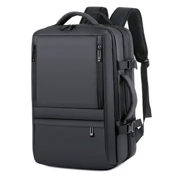 Мужской Расширяемый рюкзак для деловых поездок, многофункциональный USB-зарядка, водонепроницаемый рюкзак большой емкости, 17-дюймовая сумка для ноутбука 0