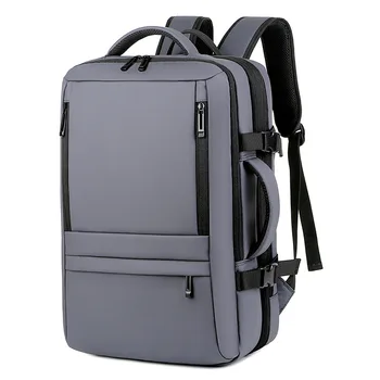 Мужской Расширяемый рюкзак для деловых поездок, многофункциональный USB-зарядка, водонепроницаемый рюкзак большой емкости, 17-дюймовая сумка для ноутбука 5