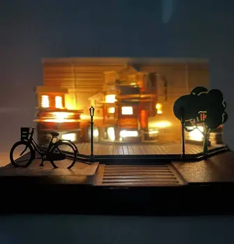 3D Бумажный Блокнот City Dream Kawaii Изысканный Строительный Блокнот Для Заметок Легкая Хижина Практичный Офисный Декор Неожиданный подарок 2