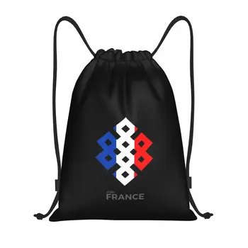 Дизайн флага Франции, классические сумки на шнурках, спортивная сумка, графический рюкзак, рюкзак для ботаников, Уютный