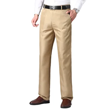 Бренд MRMT 2023, Мужские брюки, Тонкие мужские повседневные брюки из искусственного шелка Льда с высокой талией, Мужские брюки