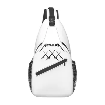 Рюкзак-слинг Metallicas через плечо, Мужская Нагрудная сумка для рок-музыки на Заказ, рюкзак для путешествий