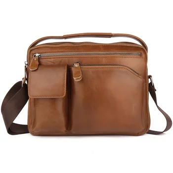 Мужская сумка-мессенджер из натуральной кожи, Деловая Роскошная сумка через плечо для iPad, Офисная Повседневная Мужская сумка через плечо для мужчин 2023, Новинка
