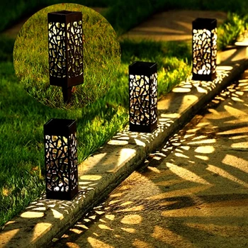 Солнечные светодиодные садовые фонари Водонепроницаемые дорожные фонари на Открытом воздухе Хэллоуин Рождество Декоративное ландшафтное освещение для внутреннего дворика Сад 0