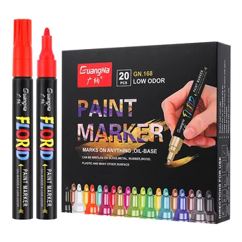Многофункциональный цветной масляный маркер, который нелегко выцветает, Маркерная ручка для рисования граффити, Подкрашивающая краска, Водонепроницаемая кисть