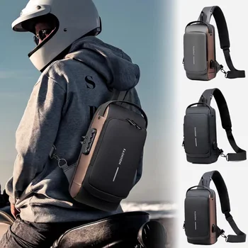Мужская многофункциональная противоугонная USB-сумка через плечо, мужская сумка через плечо, дорожные слинги, нагрудные сумки, сумка-мессенджер для мужчин