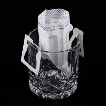 Портативный Кофейный Подвесной Ушной фильтр для Капельниц, Бумажный пакет, Одноразовые чашки на одну порцию 2
