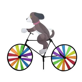 Животное Велосипед ветряной спиннер Кошка щенок Ветряная мельница украшение сада на открытом воздухе вертушка Художественное украшение домашнего двора подарок