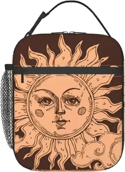 Волшебный Солнечный Таро, Таинственная сумка для ланча в богемном стиле, Многоразовый герметичный контейнер для пищевых продуктов, подходит для работы, учебы, пикника, пеших прогулок