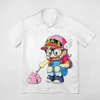 Arale Poking Poop [Dr Slump Arale] Рубашка с короткими рукавами, новинка, футболки, брючное платье, покупка высшего качества, Размер Eur