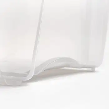 19-литровый прозрачный пластиковый ящик для хранения Stack & Pull ™ с пряжками, серый 5