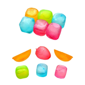 6 пластиковых кубиков льда, моющиеся кубики льда, нетающие кубики льда для фестиваля