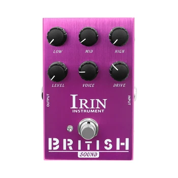 IRIN Гитарная Педаль Эффектов BRITISH Sound Overdrive Усилитель Имитатор Эффекта Blues Breaker Overdirve Гитарная Педаль Plexi Roar