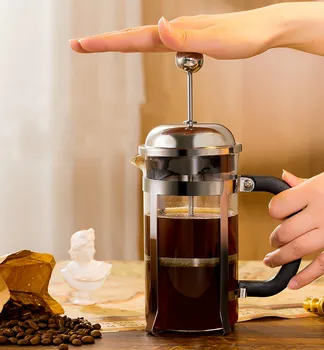 Французский кофейник высокого давления, набор для ручной заварки кофе, прибор для домашнего заваривания кофе, устройство для вспенивания молока, чайник, чашка для кофейного фильтра