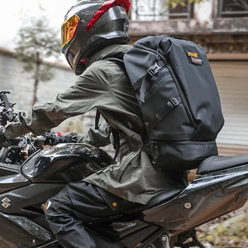 FYUZE, водонепроницаемый мотоциклетный рюкзак, вместительная сумка для всадника, многофункциональная прочная сумка для мотокросса для мужчин с 15,6-дюймовым ноутбуком